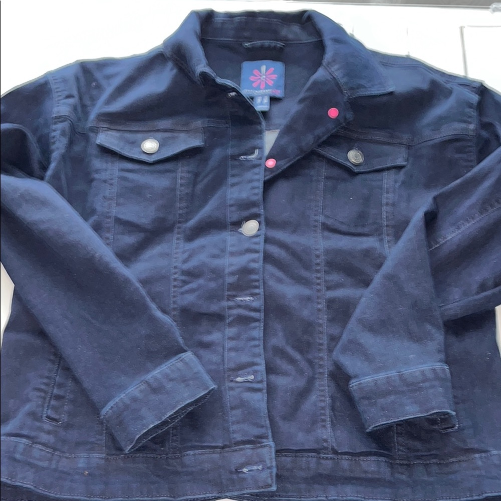 Isaac Mizrahi Blue Jean Jacket Classic Denim Style
